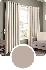 cream curtains