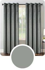 grey curtains