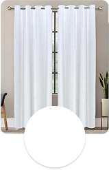 white curtains