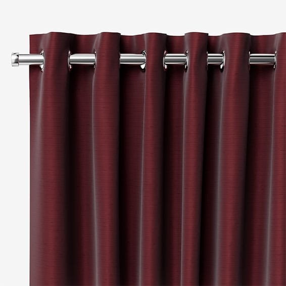 Ahisma Luxe Faux Silk Merlot Curtains - Image 3