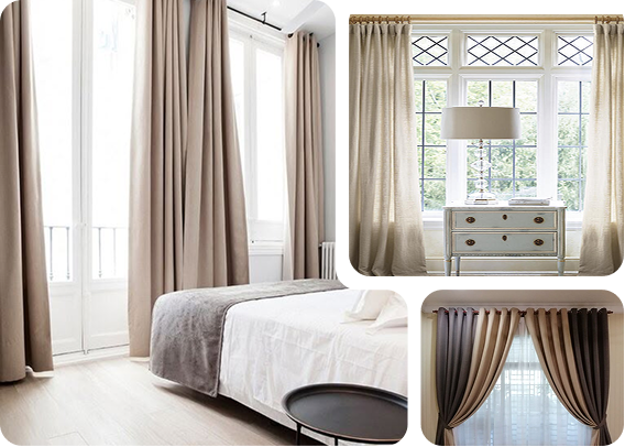 Blackout Beige Curtains Dubai