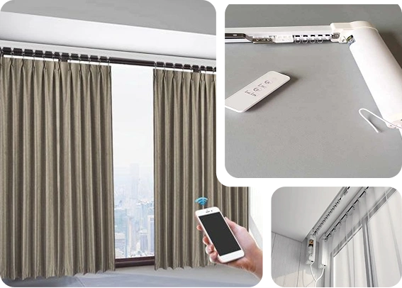 Luxury motorized curtains Dubai