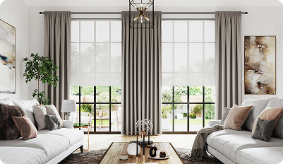 Elite Beige Curtains UAE