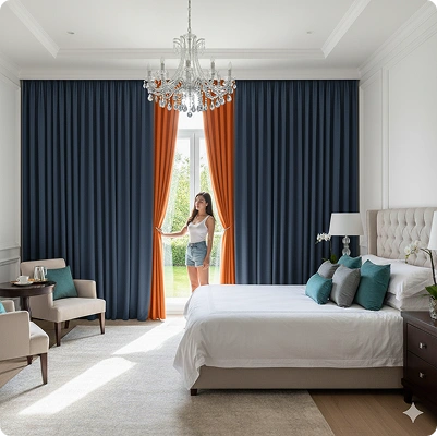 Silent motorized curtains Dubai