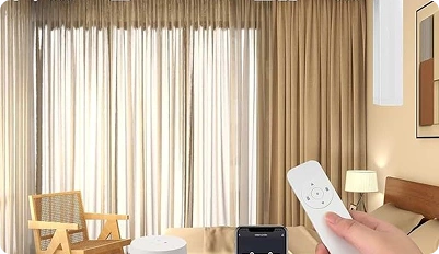 Designer motorized curtains Dubai