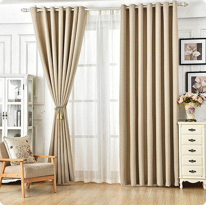 Luxury Beige Drapes