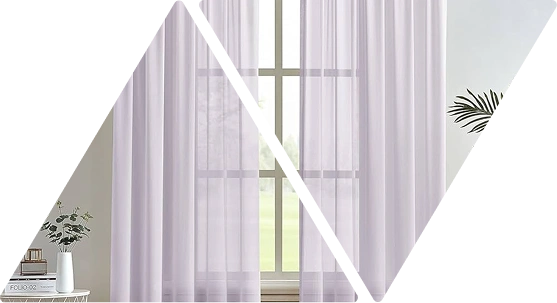 elegent chiffon curtains