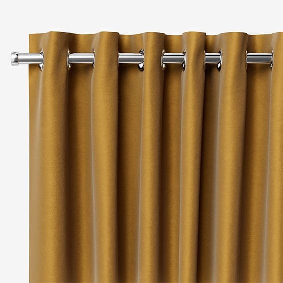 Velvet Antique Gold Curtains - Image 3