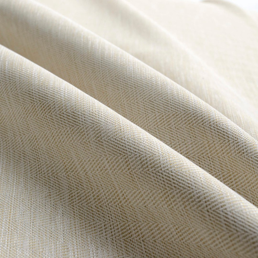 Blackout Zigzag Twill Cream Curtain - Image 3