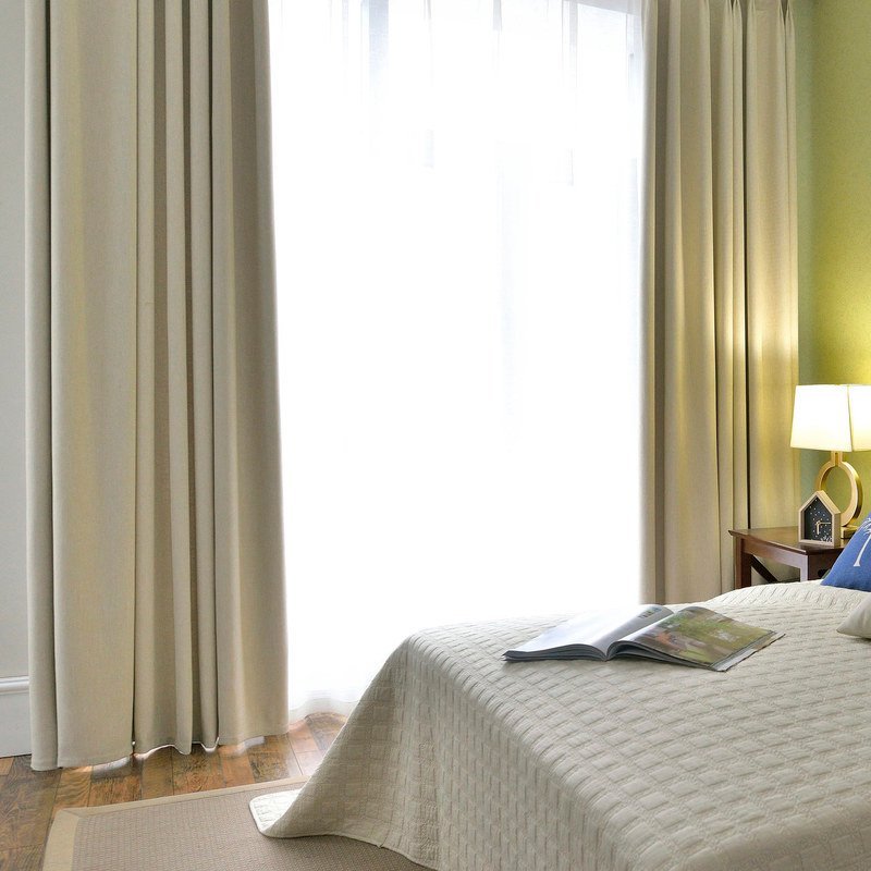 Blackout Zigzag Twill Cream Curtain - Image 5