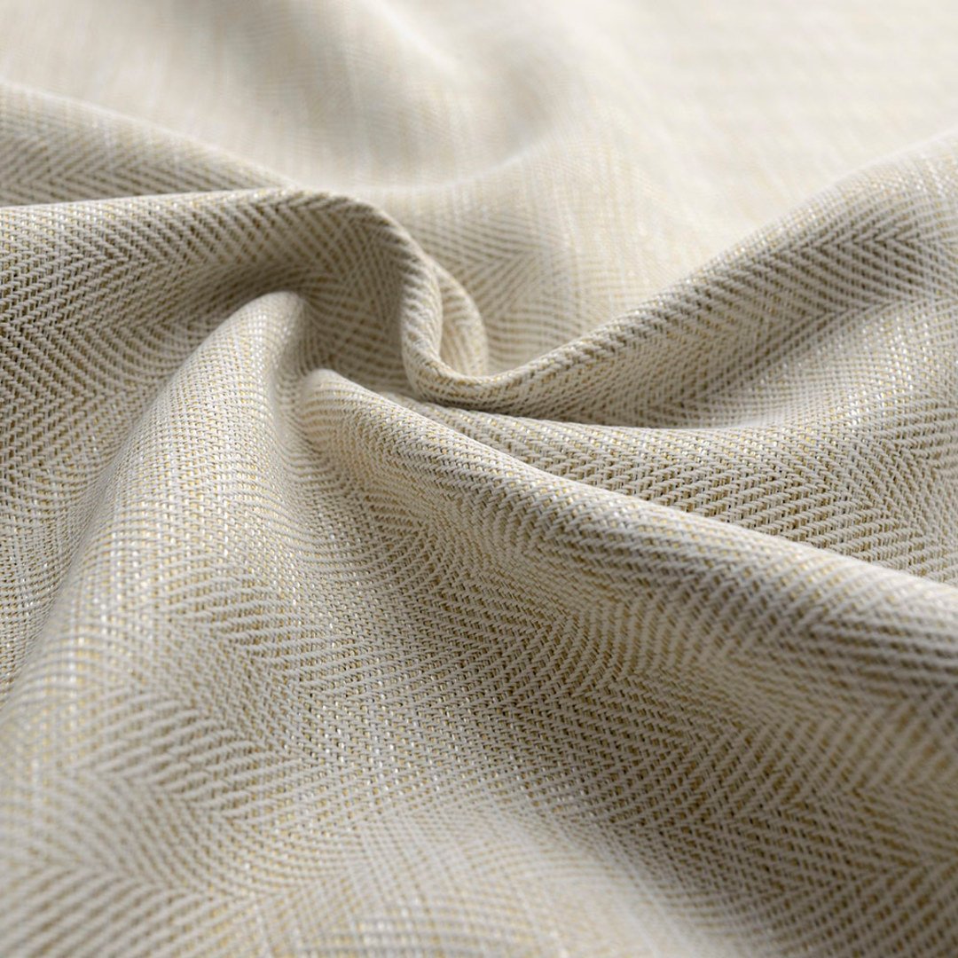 Blackout Zigzag Twill Cream Curtain - Image 4