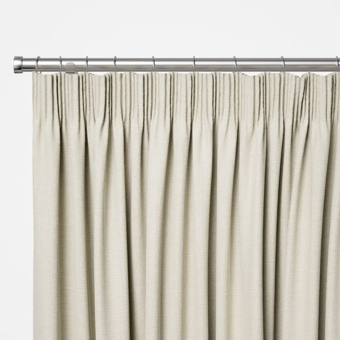 Cavendish Cream Pencil Pleat Curtains - Image 3