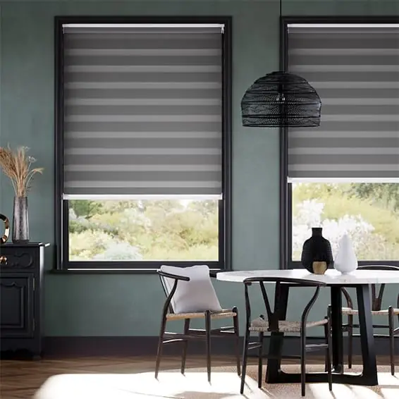 Luxe Ironstone Zebra Blinds