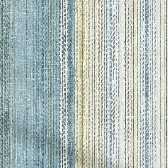 Harper Stripe Ocean Motorized Curtains - Image 2
