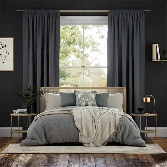 Harrow Flint Pencil Pleat Curtains