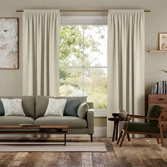 Paleo Linen Vintage Pencil Pleat Curtains