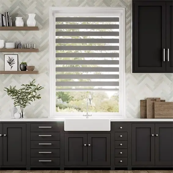 PerfectFit Luxe Ironstone Zebra Blinds