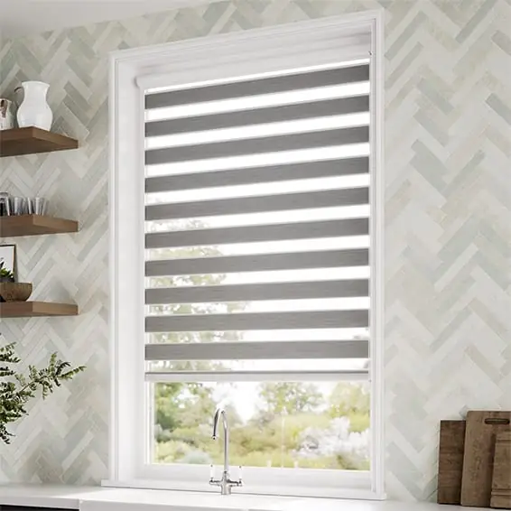 PerfectFit Luxe Ironstone Zebra Blinds - Image 3