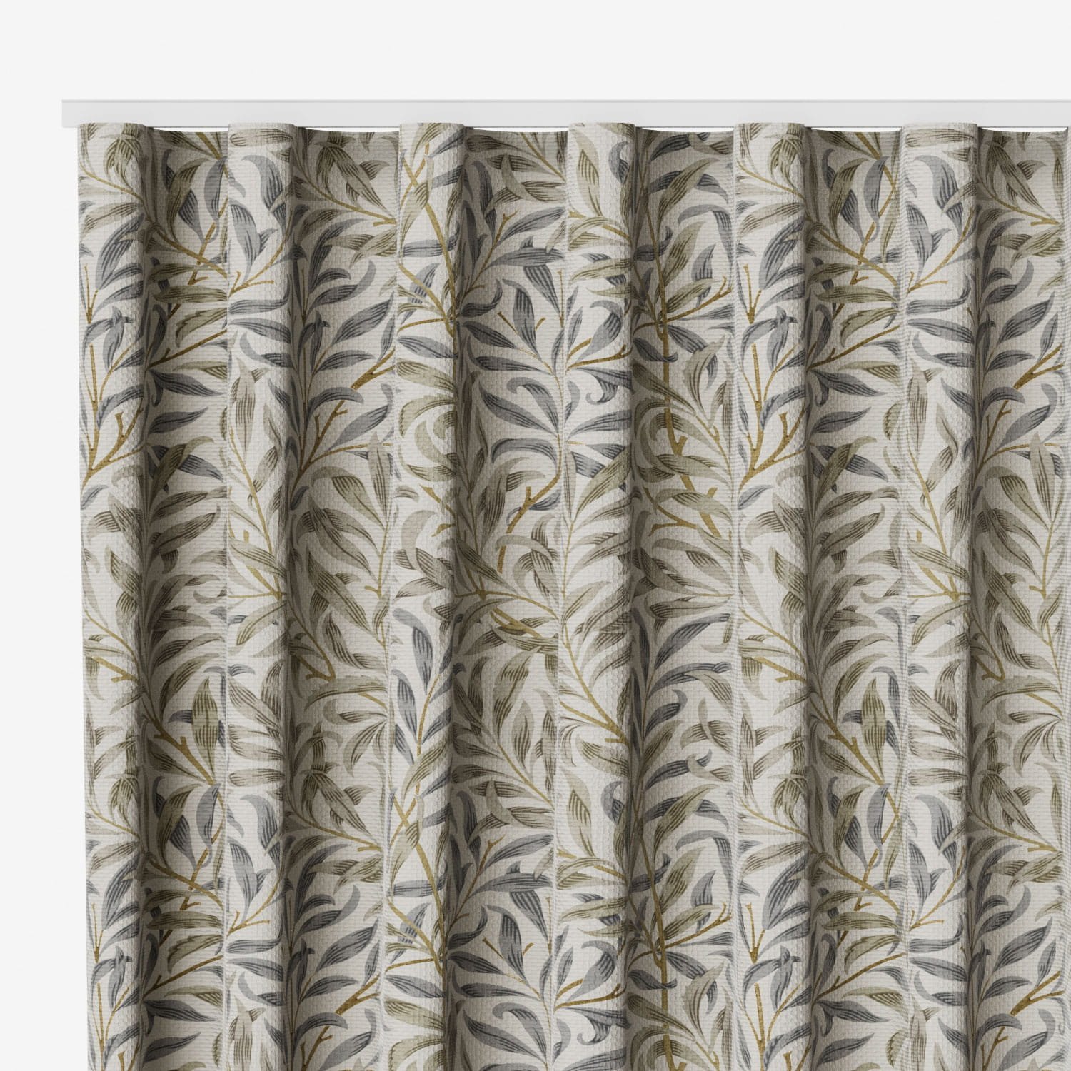William Morris Willow Bough Mink Motorized Curtains - Image 3