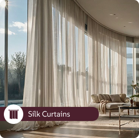 silk curtains