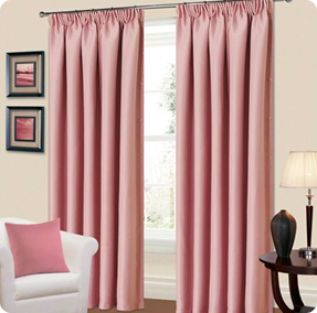 Pencil pleat curtains Dubai villa
