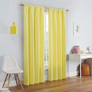Eclipse Modern Blackout Thermal Rod Pocket Window Curtain