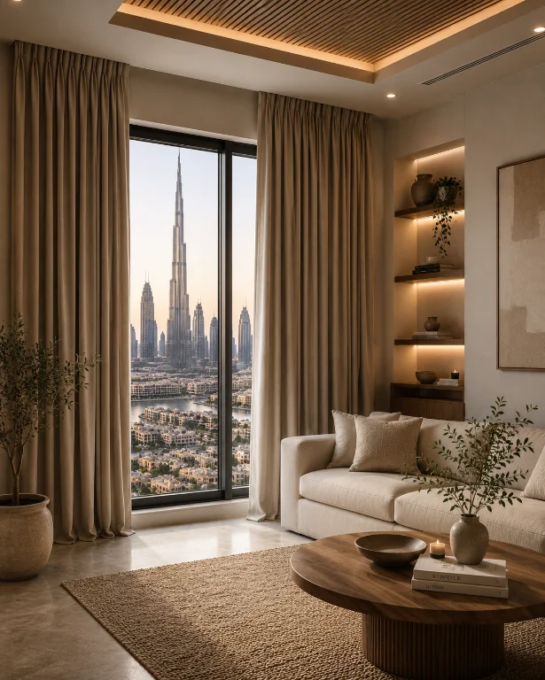 Pencil Pleat Curtains in Dubai