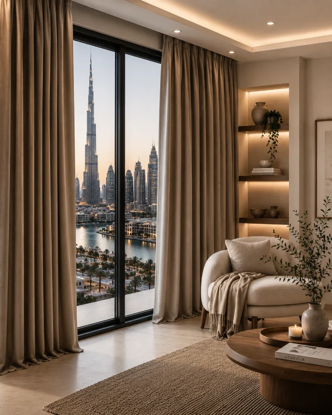 Silk Curtains in Dubai