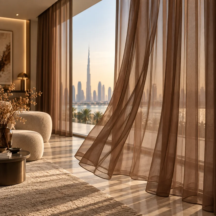 Chiffon Sheer Curtains Dubai