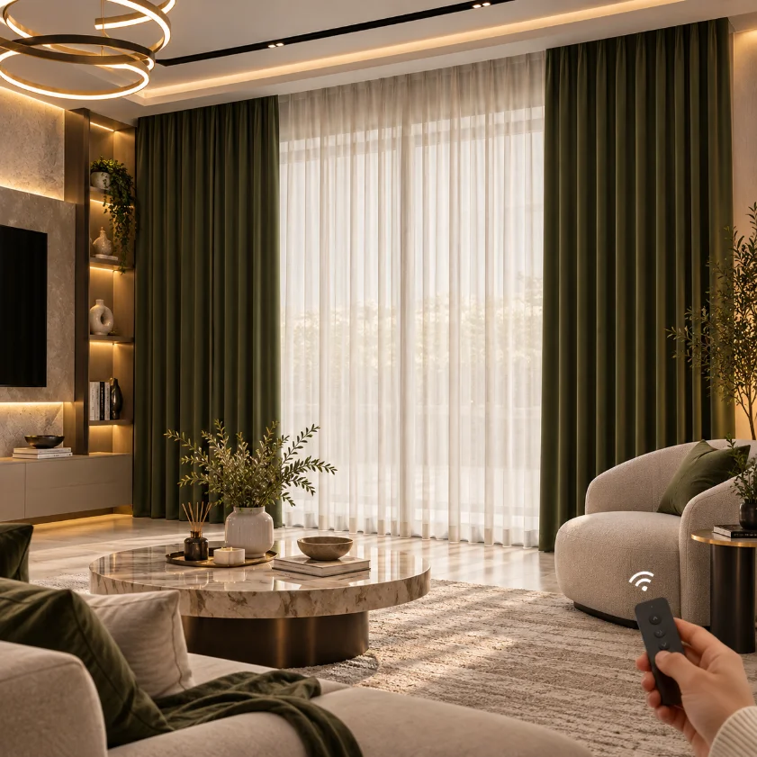 Sheer & Blackout Layered Curtains
