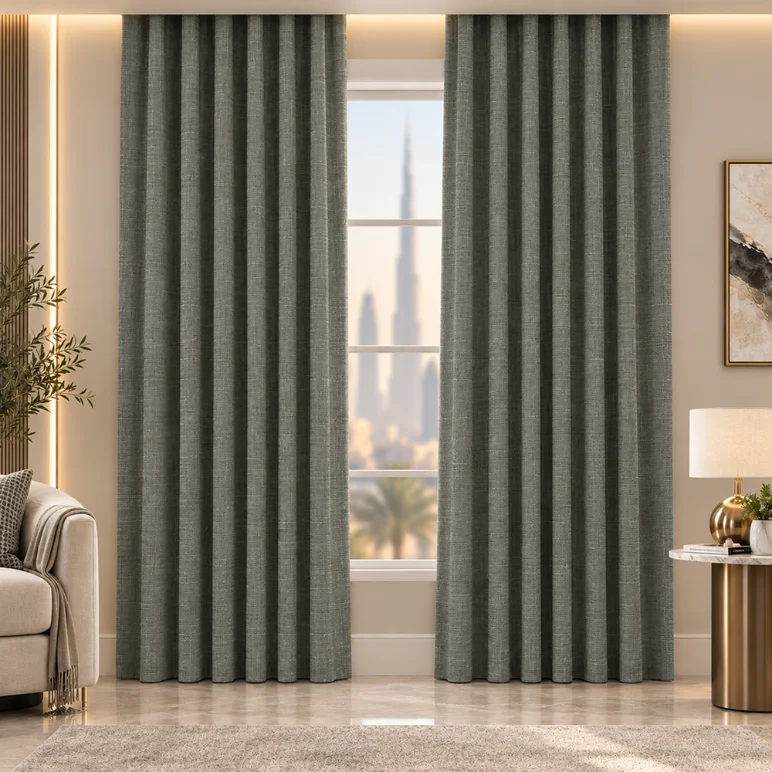 Greige Woven Drape
