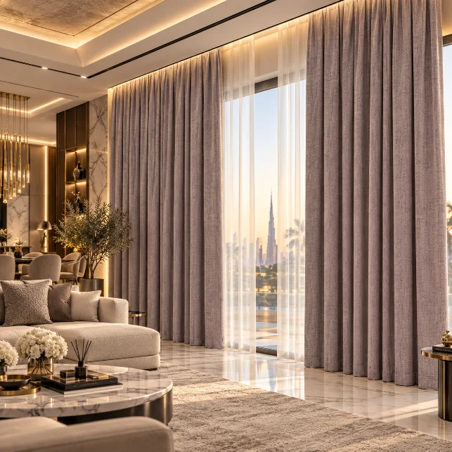 Taupe Silent Curtain