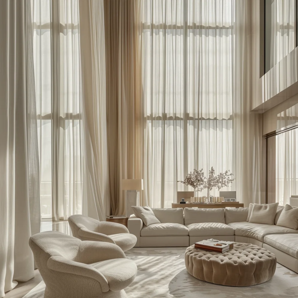 best sheer curtain supplier Dubai