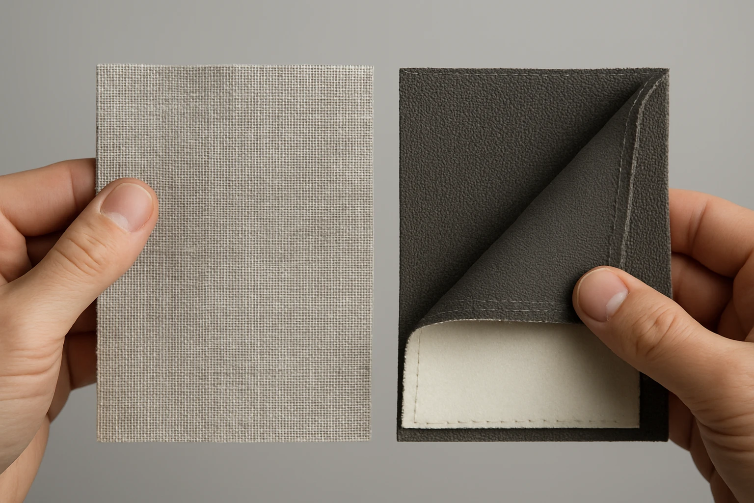 Blackout curtain fabric samples, triple weave and standard