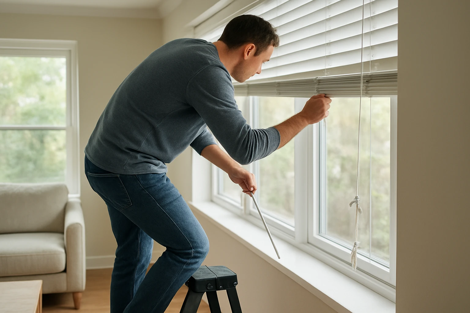 Blind cord and headrail inspection