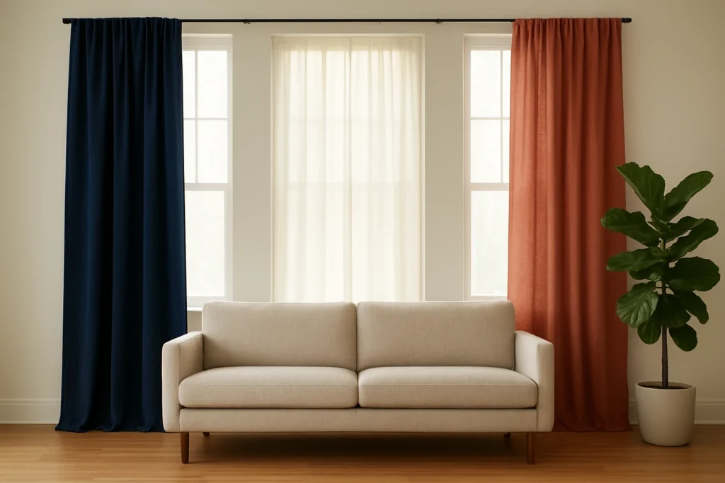 Best Curtain Colors for Beige, Cream & White Walls
