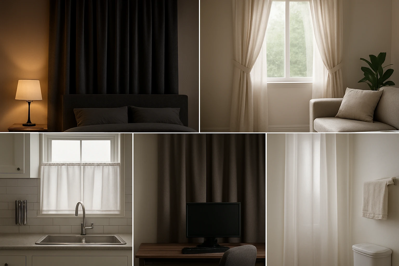 Curtain fabrics by room