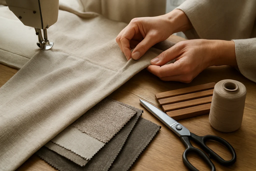 Curtains and blinds materials and tools