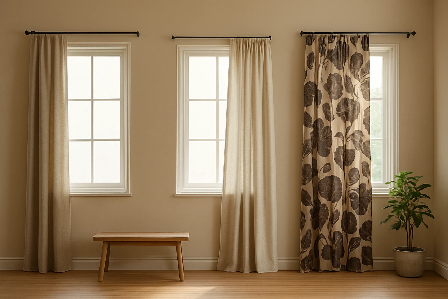 Curtains showing three common mistakes