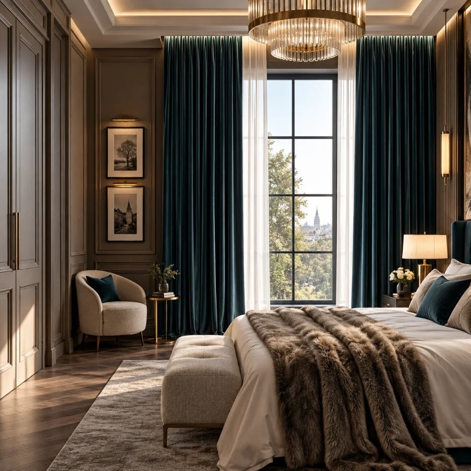 hotel velvet curtains Dubai