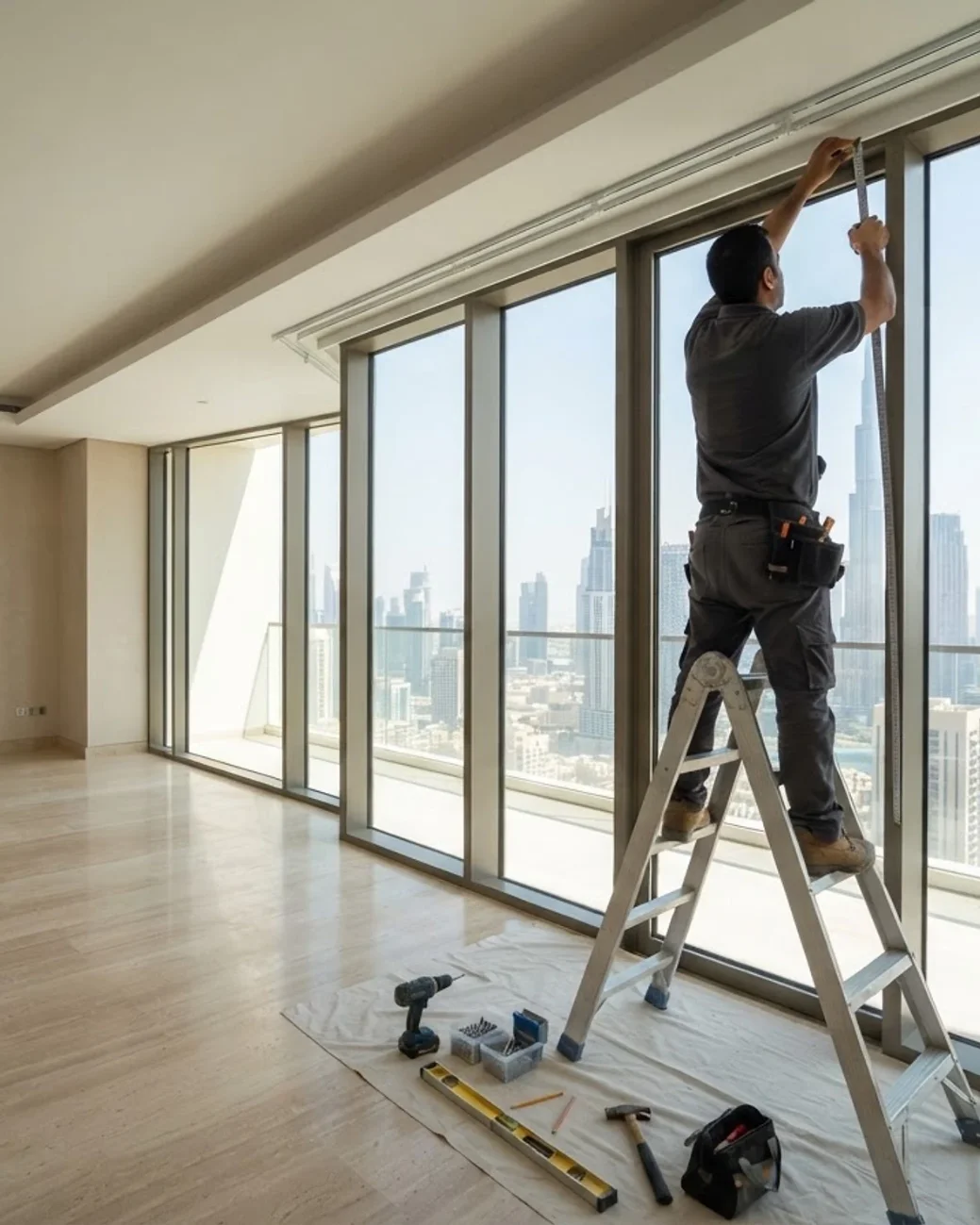 luxury Soundproof Curtain Installaiton in Dubai
