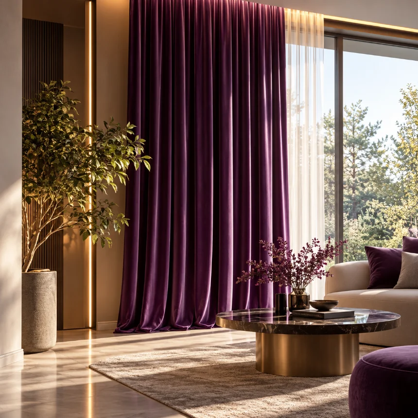 premium velvet curtains Dubai