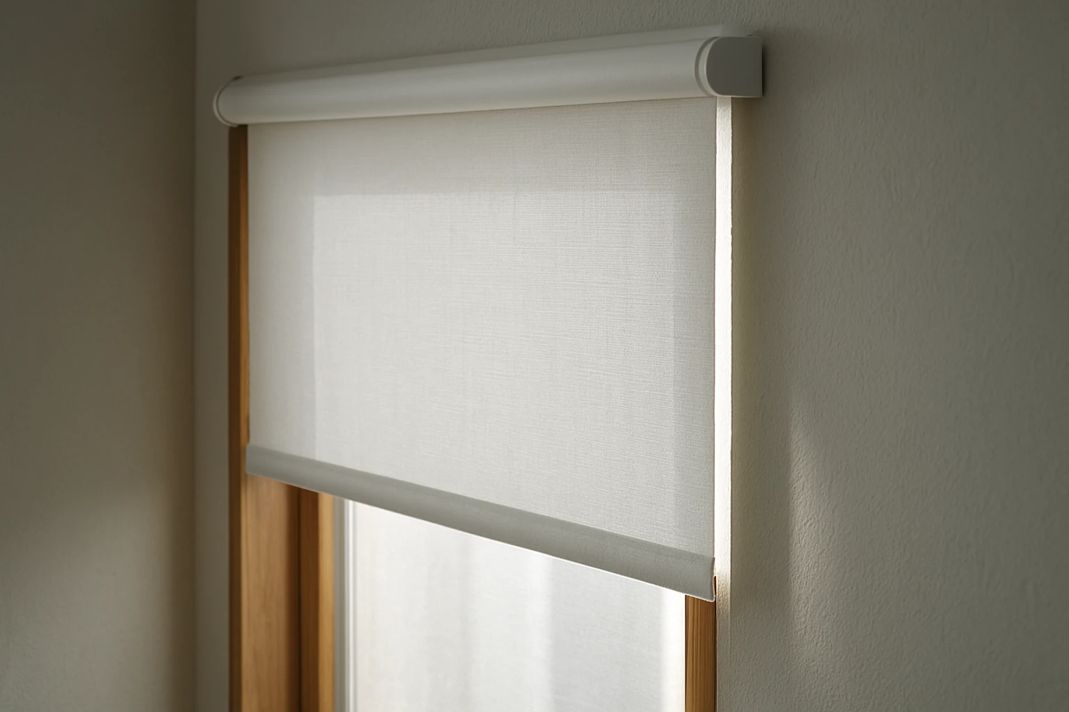 Roller blind with side light gaps