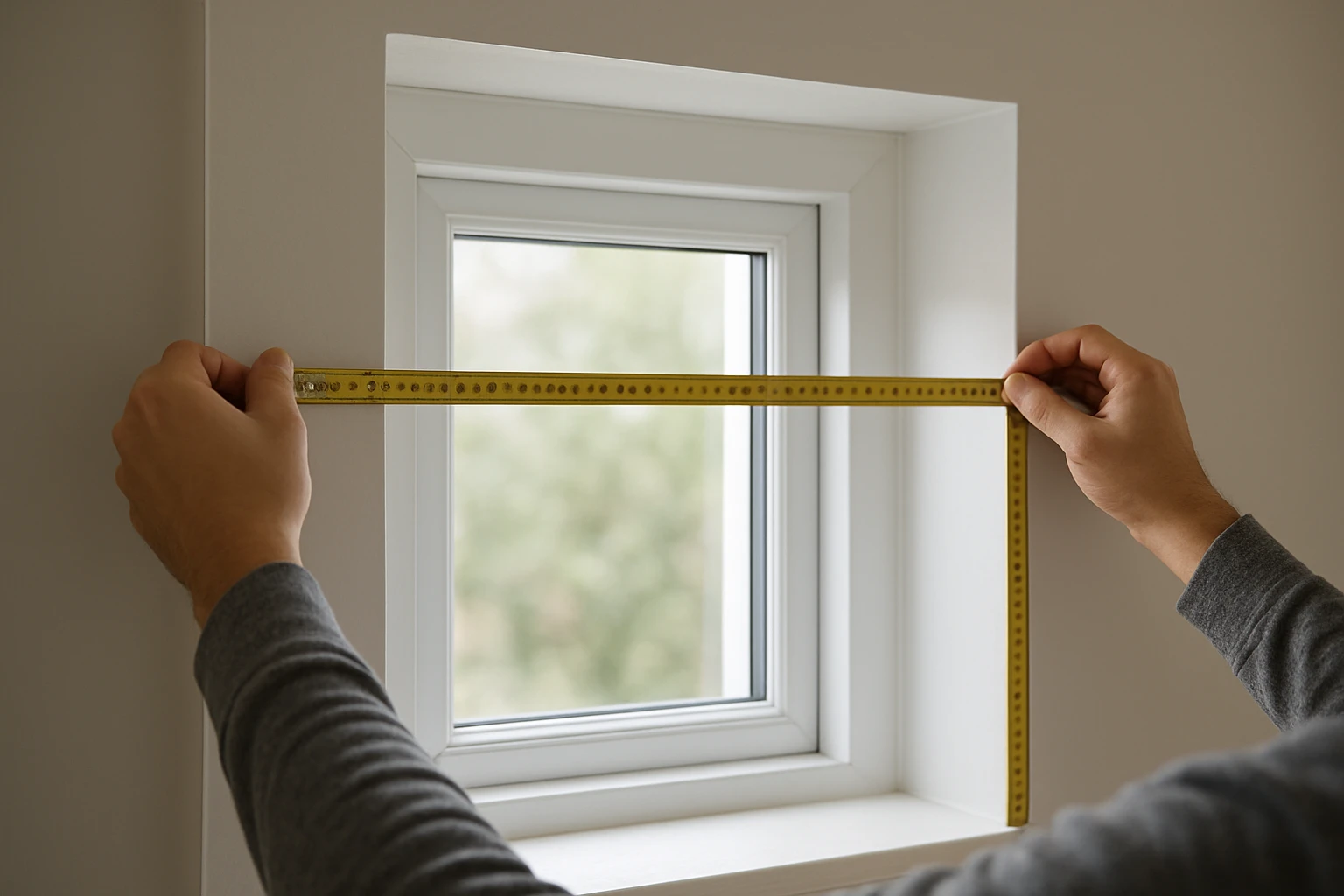 Roller blinds inside mount measurement