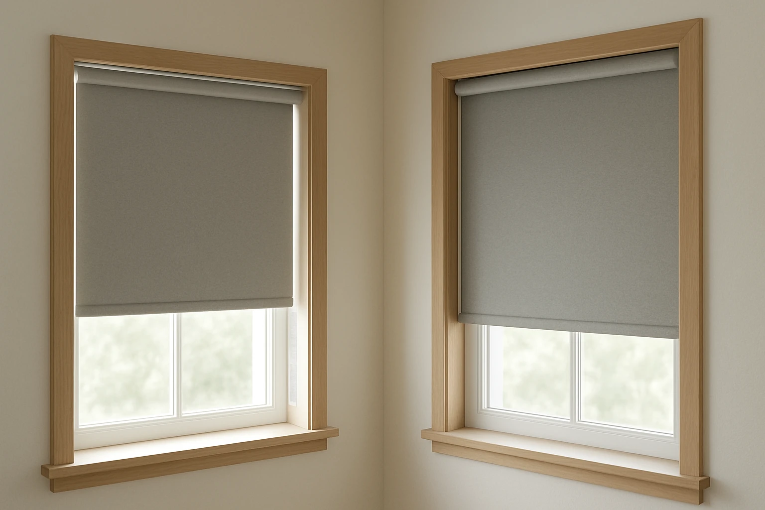 Roller blinds light gap comparison