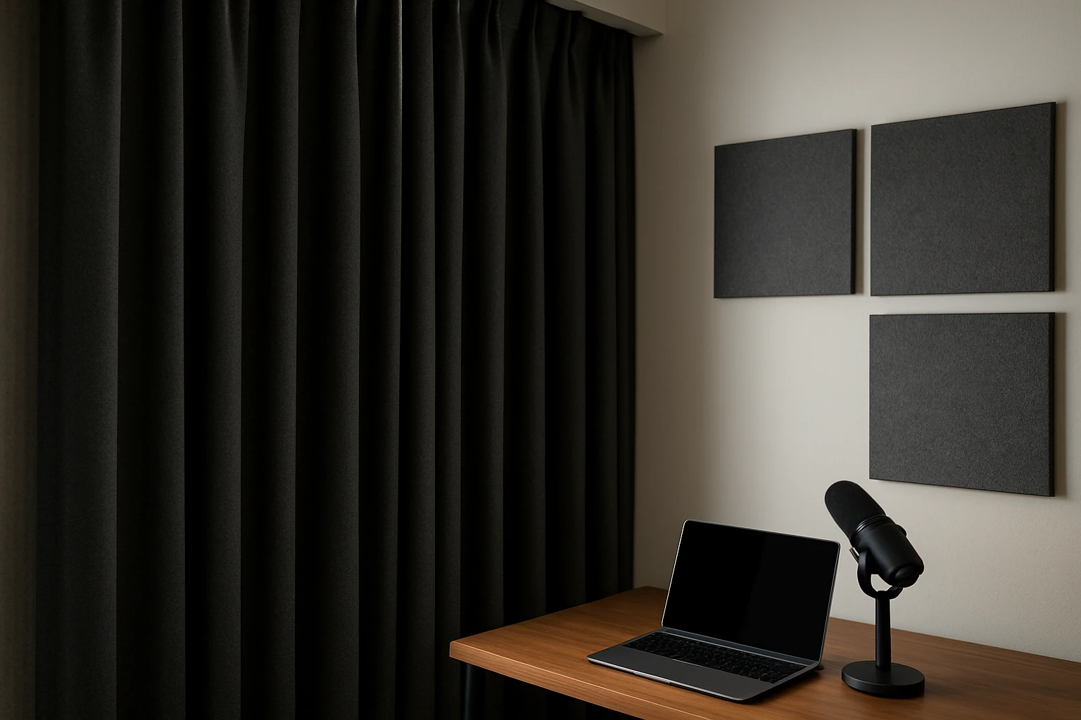 Soundproof curtains in Dubai home office