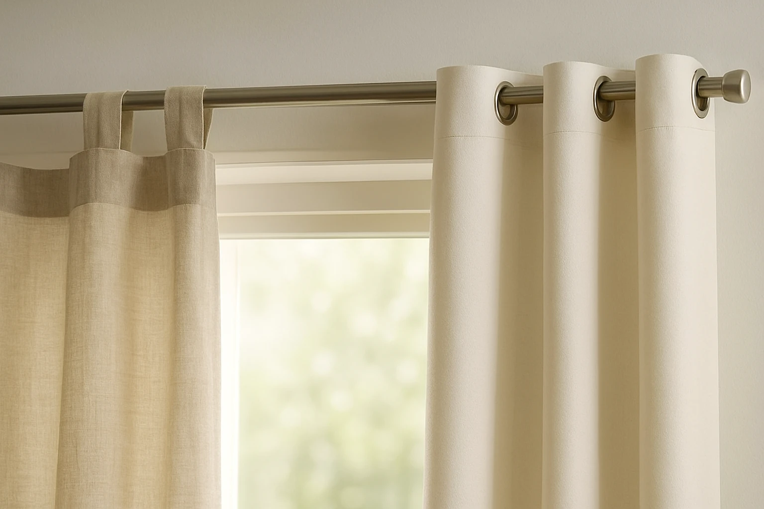 Tab top and grommet curtains comparison