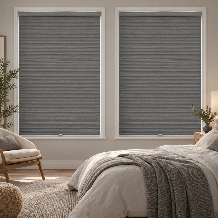 Slate Pleated Cellular