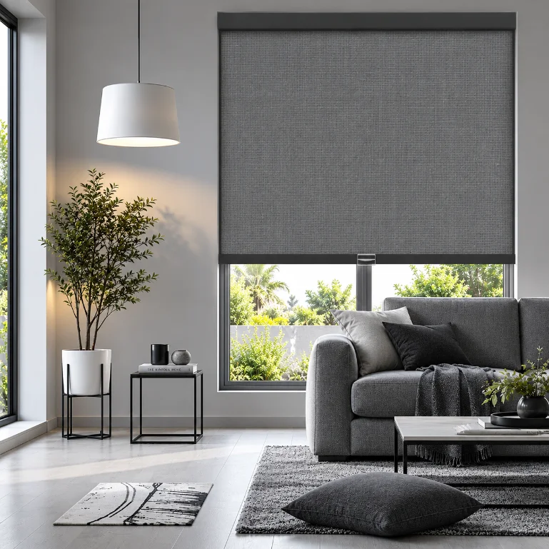 Grey Blackout Shade