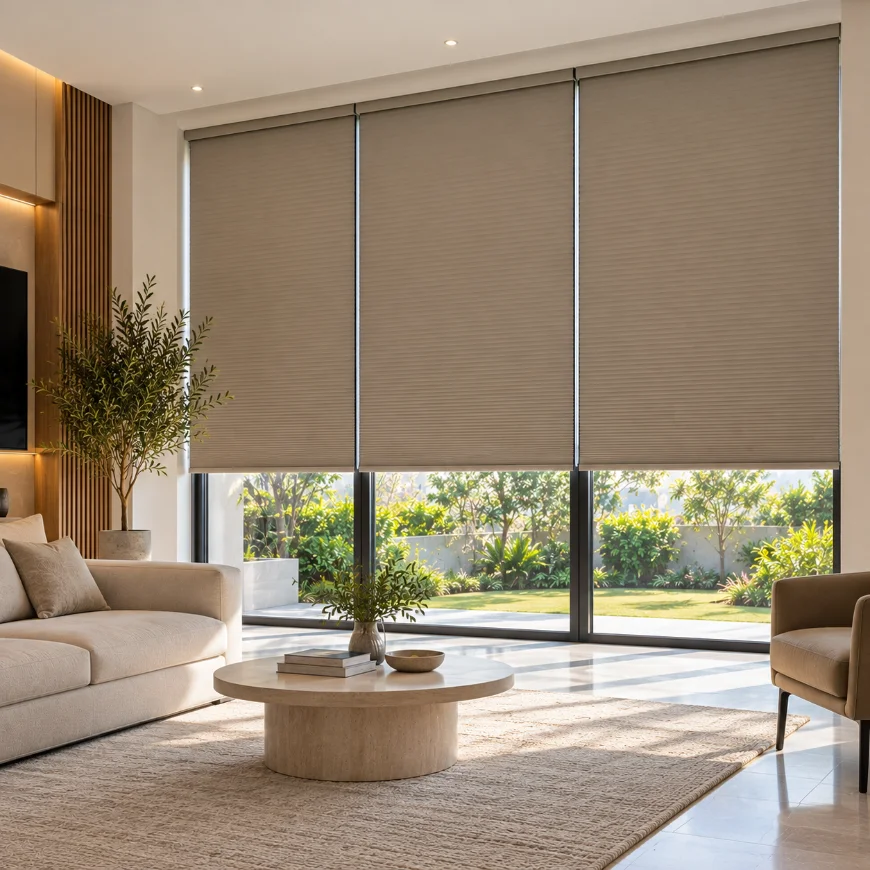 Blackout Cellular Blinds Installed At Residence Dubai Marina